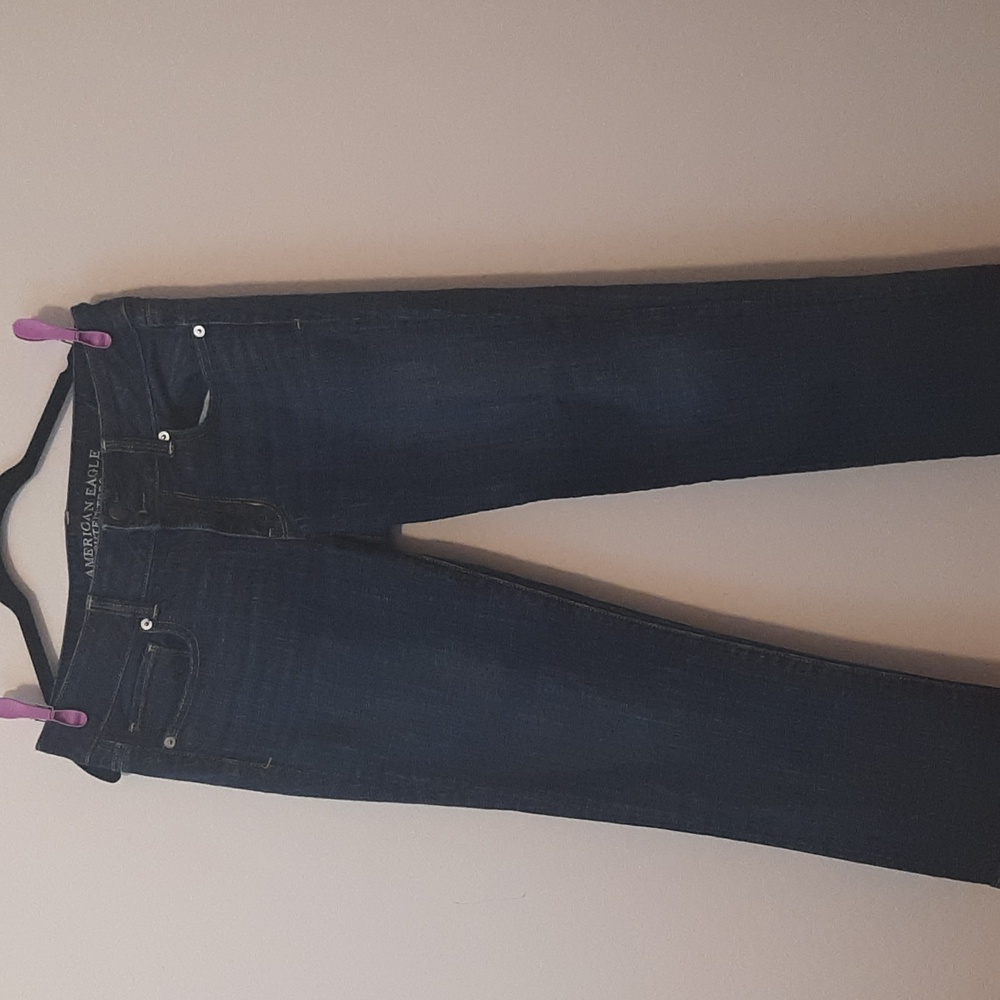 American Eagle Outfitters Dark Blue Denim Jeans size 6 Stretch